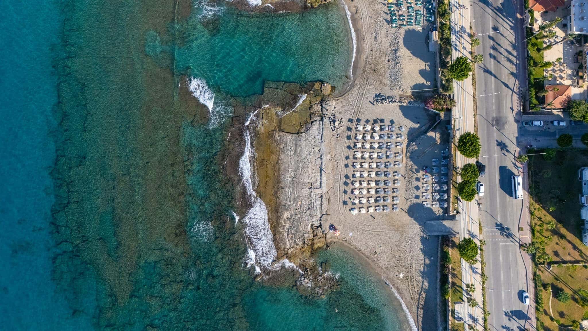 Sarıtaş Hotel Alanya Tosmur aerial view — 4-star all-inclusive seafront hotel