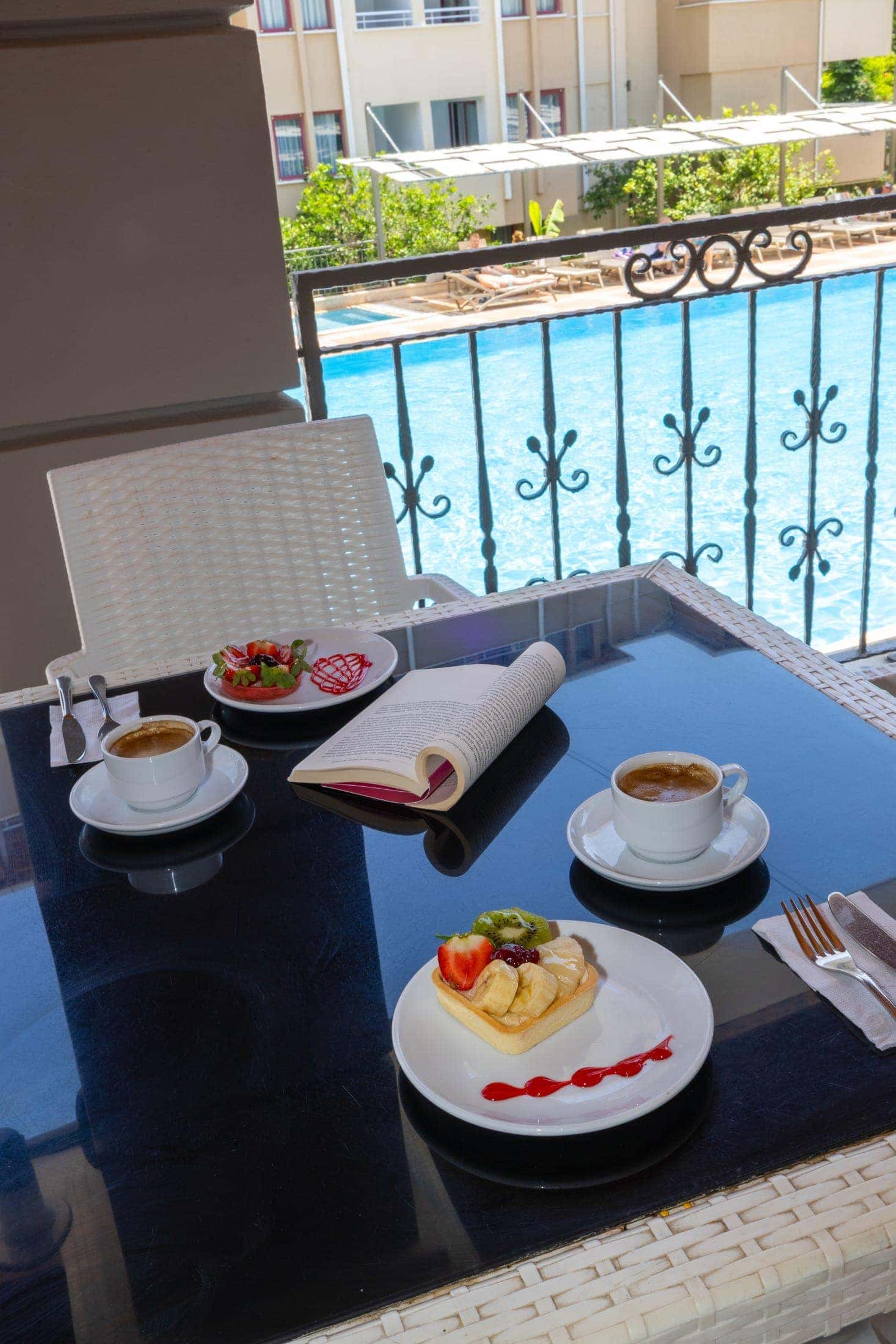 Sarıtaş Hotel open buffet breakfast and treats — all-inclusive