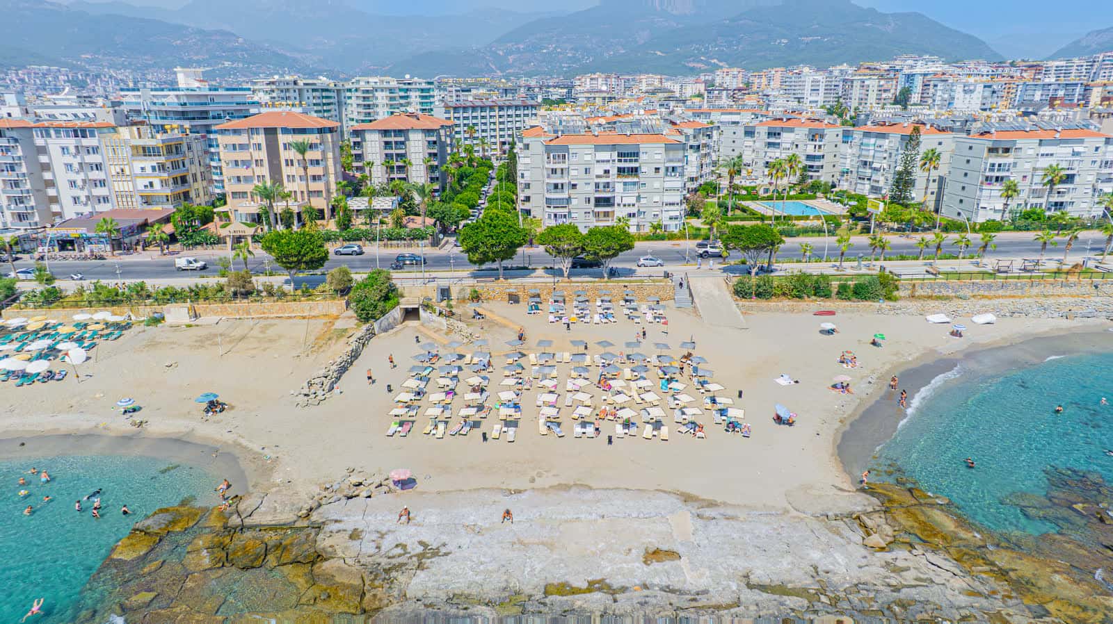 Sarıtaş Hotel Alanya Tosmur aerial view — 4-star all-inclusive seafront hotel