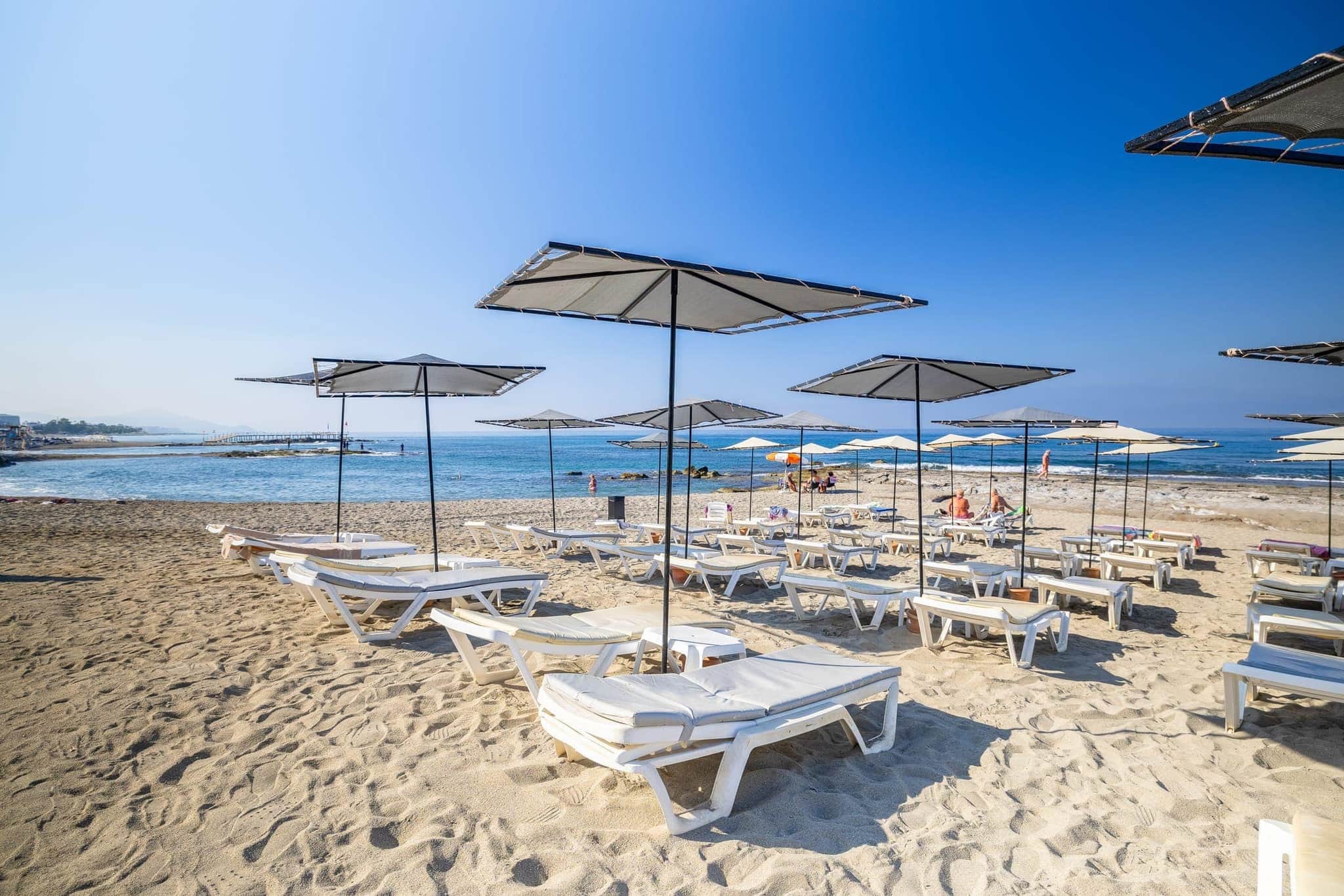 Seafront sandy beach